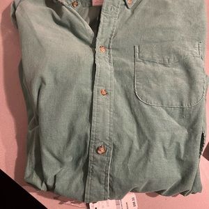Mens brooks brothers long sleeve cotton shirts with tags (green and blue)